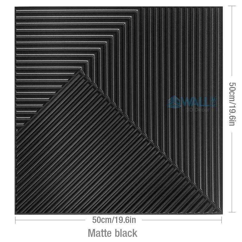 12pcs 50cm 3D Wall Panel 3D wall sticker Relief Art Wall Panel not self-adhesive Sticker Living Room Kitchen bathroom Home Decor