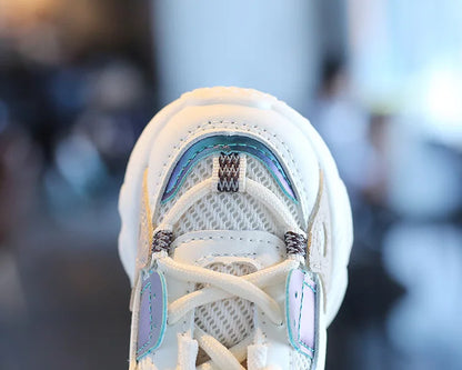 Sports Shoes Autumn Girls Boys Mesh Breathable Outdoor Shoes Children Casual Running Shoes Toddler Sneakers.