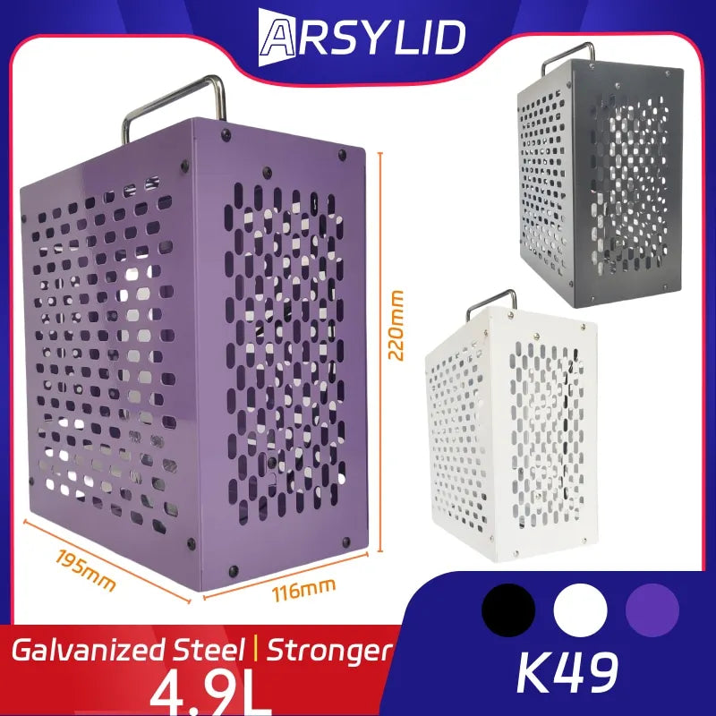ARSYLID K49 ITX A4 Computer Case 4.9L 185mm Graphics Card Flex PSU 50mm Radiator Mini PC Chassis.