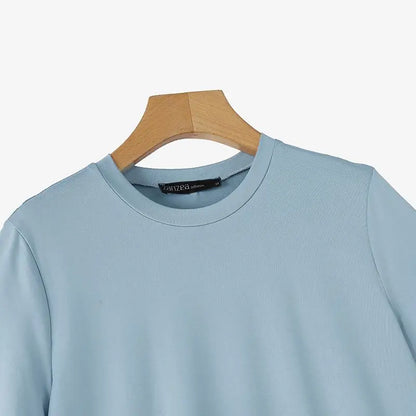 Zanzea lässig solide plissierte Kleid Frauen Sommer Kurzarm knielange Robe 2024 koreanische lose einfache Patchwork Vestido Overs ize