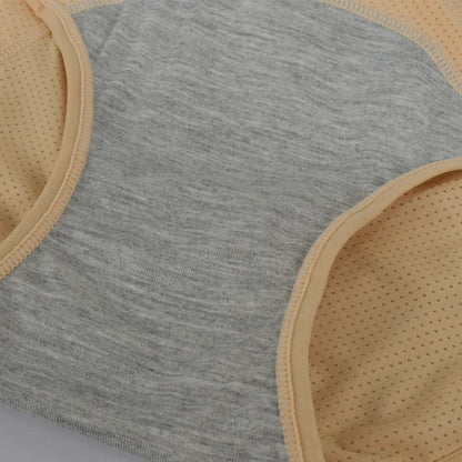 1pc Women's Leak Proof Menstrual Panties – Mid Waist Ice Silk Plus Size Waterproof Period Underwear Sexy Physiological Briefs.