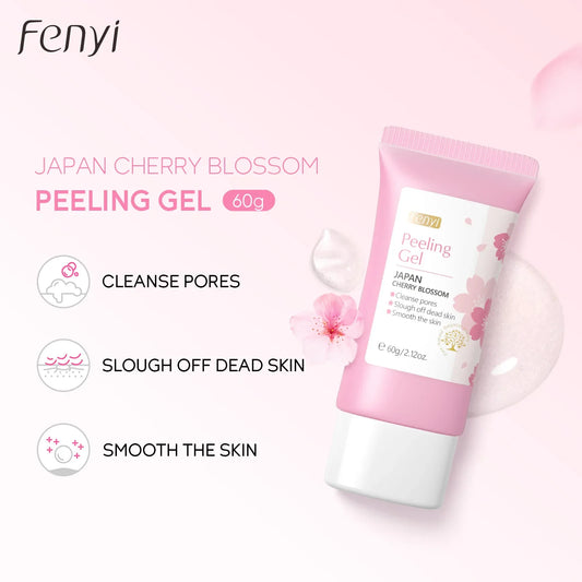 Sakura Face Deep Cleaning Exfoliating Gel Skin Care Whitening Moisturizer Repair Facial Scrub Skin Care 60g.