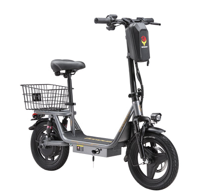 K14 Electric Scooter 500W Peak Motor, 14'' Tires,36V 15.6Ah Battery,32km/h Max Speed,50-60km Range,350W Rated Motor, Disc Brakes