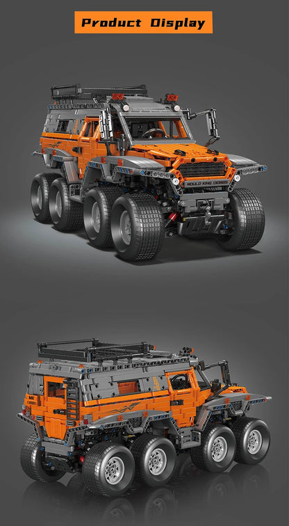 Mould King 13088 13089 Technical Car Toys The RC Avtoros Shaman 8x8 Building Block Assembly Car Brick Set Kids Christmas Gift.