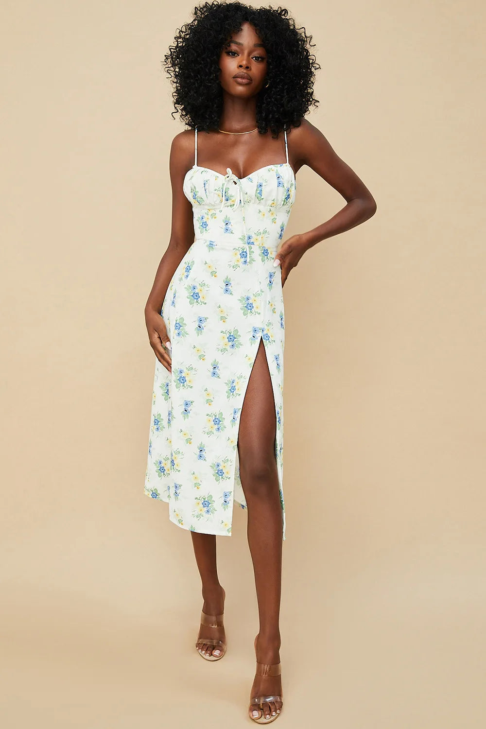Frauen Elegante Blumen Strand Urlaub Bodycon Streetwear Langes Kleid 2024 Sommer Kleidung Großhandel Artikel Für Business.