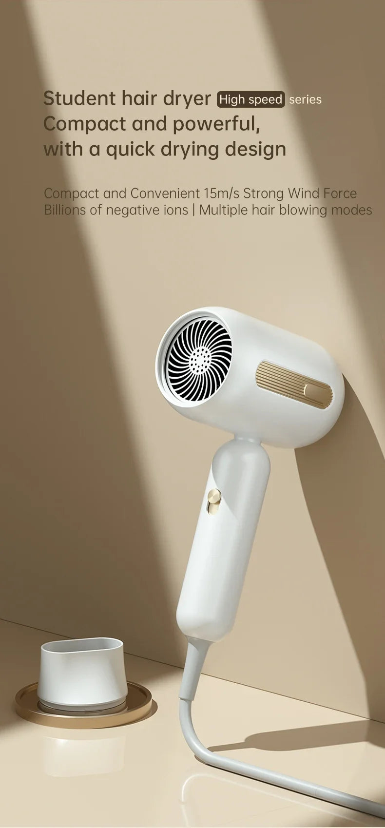 F41 Hair Dryer High-Speed Electric Turbine Airflow Low Noise Constant Temperature And Quick Drying Suitable For Home Salons