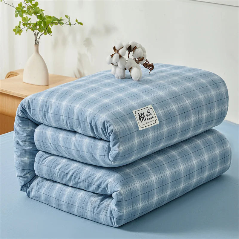 Quilt cotton queen Fall double bed comforters Quilt with cover washable Winter blanket Duvet 220x240 nordic duvet bed 150