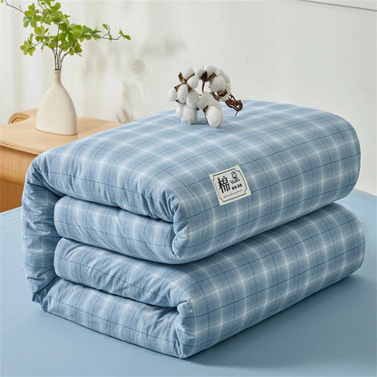 Quilt cotton queen Fall double bed comforters Quilt with cover washable Winter blanket Duvet 220x240 nordic duvet bed 150