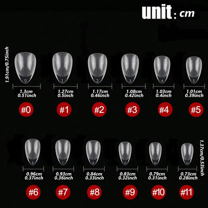 120PCS- Semi-frosted short almond clear fake nails, whitening nail art set with removable fake nails for festivals, parties, dat.