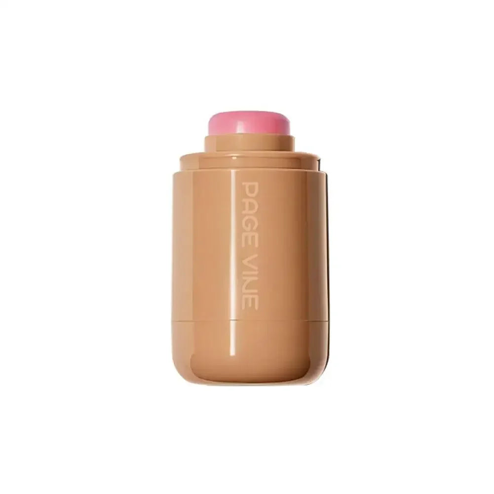 New PAGE VINE Pocket Blush Stick Cream 2-in-1Lip and Cheek Hydrating Stick Natural Rouge Powder Blush Cream Korea Pink Cosmetics.