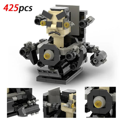 Moc Skibidi Toilet Action Figures builing blocks,Camerman Titan Speakerman Surveillance Man TVMan Boys Bricks Toys For Kids Gift