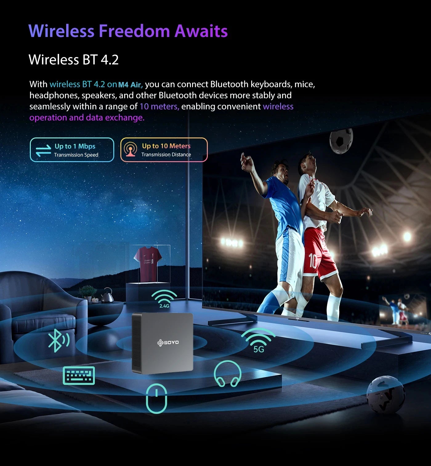 Mini PC SOYO M4 Air Intel Alder Lake N95 MiniPC Computer PC Win11 Pro Mini PC DDR4 16GB RAM 512GB ROM WiFi5 BT5.0 Desktop