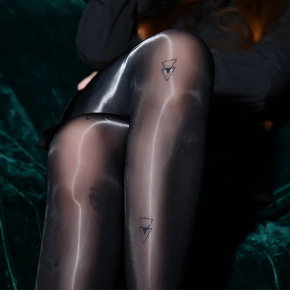 Japan Style Butterfly Patterned Women Pantyhose Fashion Oily Girl Black Sexy Tights Female Stocking Transparent Silk.