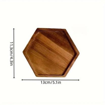 Japanese Style Wooden Tea Coffee Tray Fruit Dessert Candy Plate Wood Decorative Bread Snack Cake Food Dish Trays Tableware