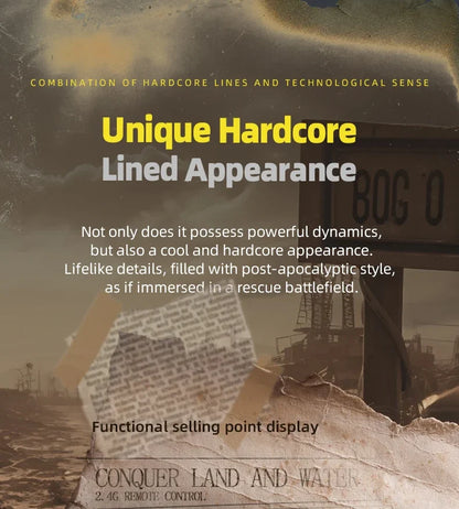 Q210 Amphibious Rc Car Dual Control 4WD Off-road Remote Control Waterproof Vehicle 2.4G Electric Climbing Crawler Toys for Kids.