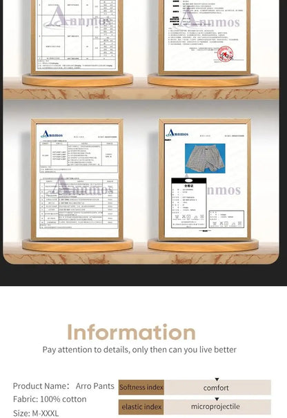 Plus Größe M-3XL männer Aro Hosen Baumwolle Gitter Unterwäsche Lose Hohe Taille Sommer Dünne Atmungsaktive Hause Shorts Beutel Unterhose