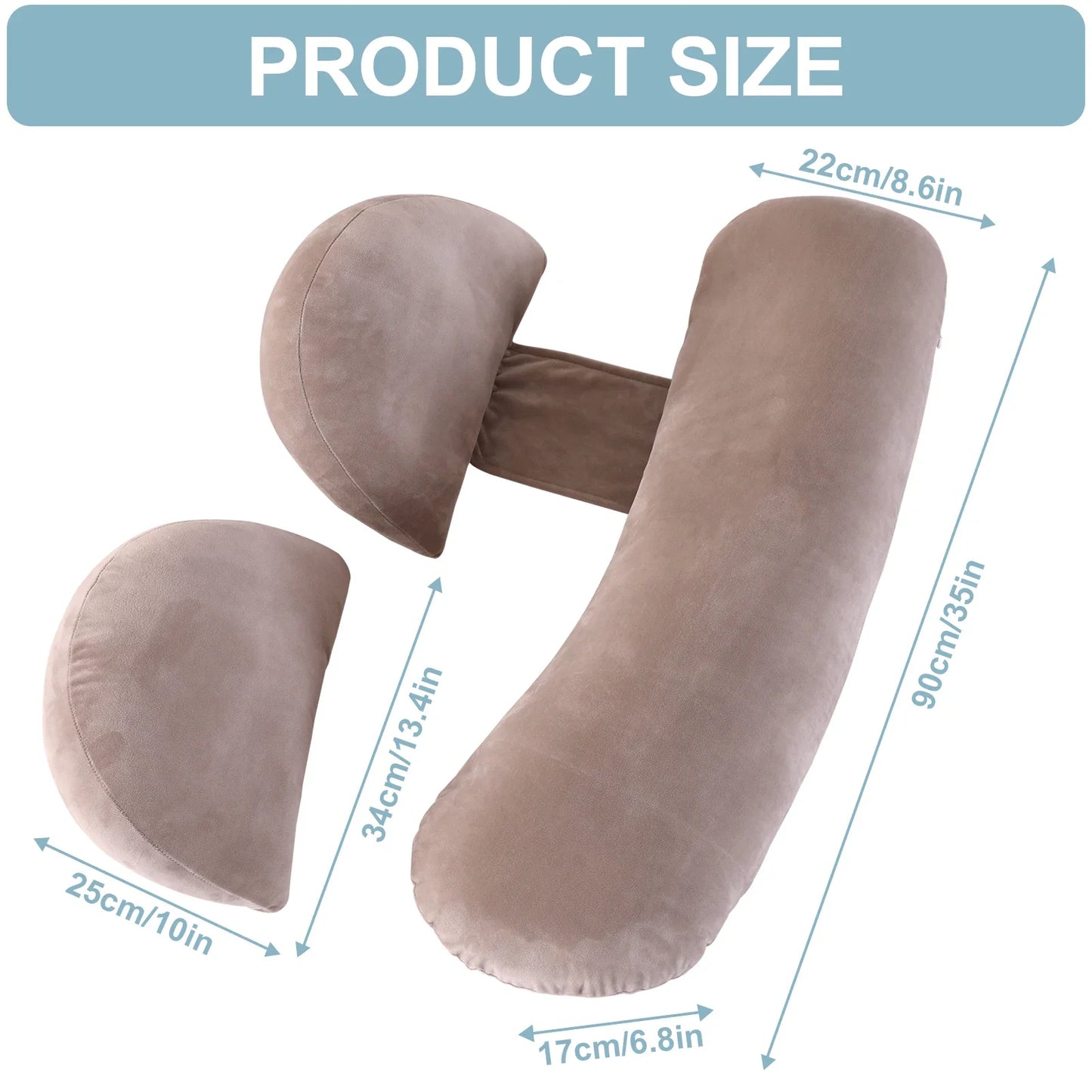 Wedge Pregnancy Pillow for Sleeping 2024 Adjustable Comfort Full Body Pillow Support Pillow for Pregnant Maternity Body Pillow