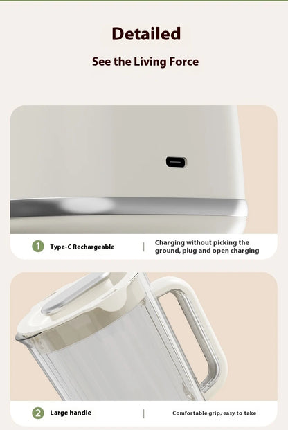 Portable Fruit Juicer Machine Electric Juicer Blender Rechargeable Household Juice Squeezer Mixer Juice Blenders for Kitchen