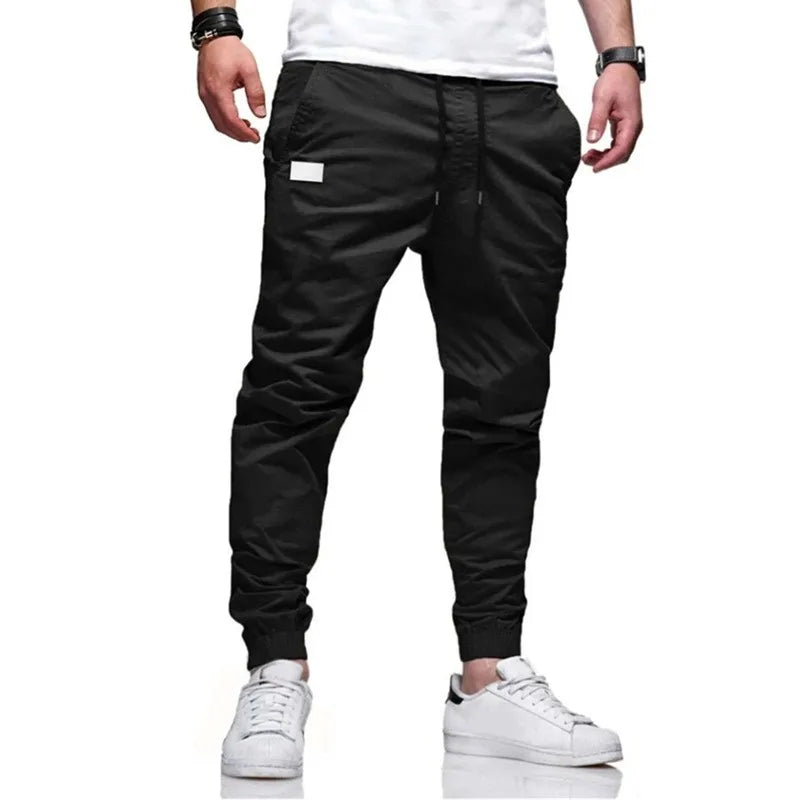 New Men's Casual Sports Pants Sweatpants Male Jogger Cargo Harem Pencil Pants Trousers Multi-pocket Sweatwear.