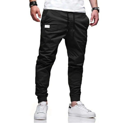 New Men's Casual Sports Pants Sweatpants Male Jogger Cargo Harem Pencil Pants Trousers Multi-pocket Sweatwear.