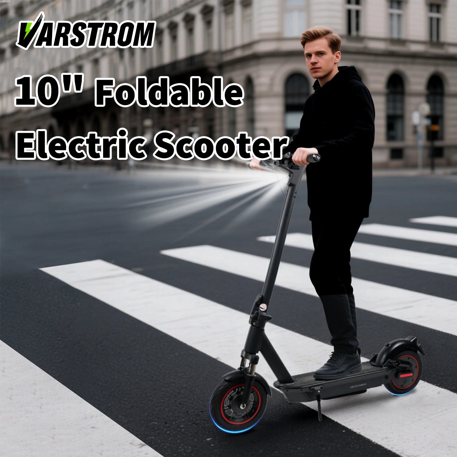 Scooter Electric Scooter Peak 1000W 48V 15.6Ah Li-ion Cell Powerful Foldable Electric Kick Scooter 10" Smart Display Support APP.