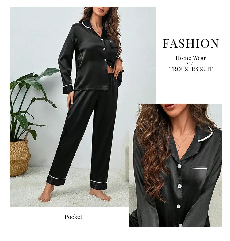 Großes Damen-Pyjama-Set, langärmelige Hose, Cartoon-Studenten-Nachtwäsche, Homewear, zweiteilige Strickjacke, Nachtwäsche, Loungewear.