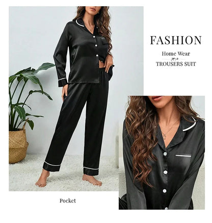 Großes Damen-Pyjama-Set, langärmelige Hose, Cartoon-Studenten-Nachtwäsche, Homewear, zweiteilige Strickjacke, Nachtwäsche, Loungewear.