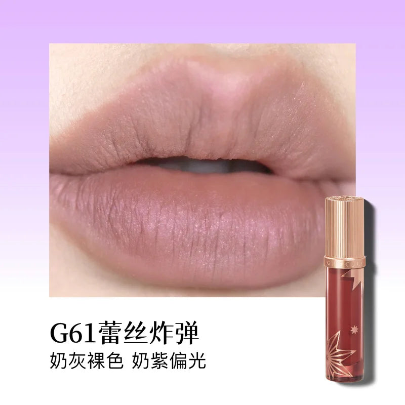 Girlcult Matte Nude Lipstick Velvet Cosmetic Long Lasting Waterproof Non-Stick Cup Lip Glaze Lip Makeup Gift for Girls and Women