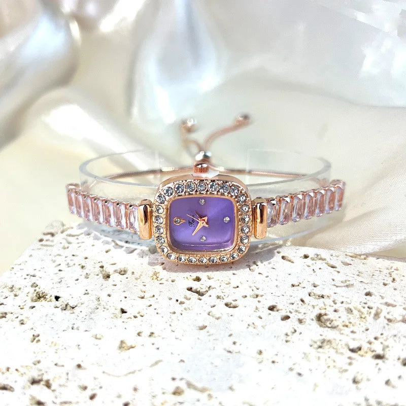 Luxury Women Watches Fashion Diamond Crystal Watches Elegant Quartz Wristwatches for Bracelet Female Wrist Watch Reloj Mujer.