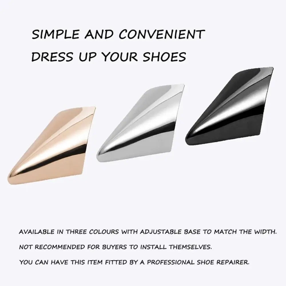 1 Pairs Metal High Heels Tip Cap Women Shoe Pointed Protector Elegant Shoe Repair Accessories Anti Wear Shoe Clips for Ladies.
