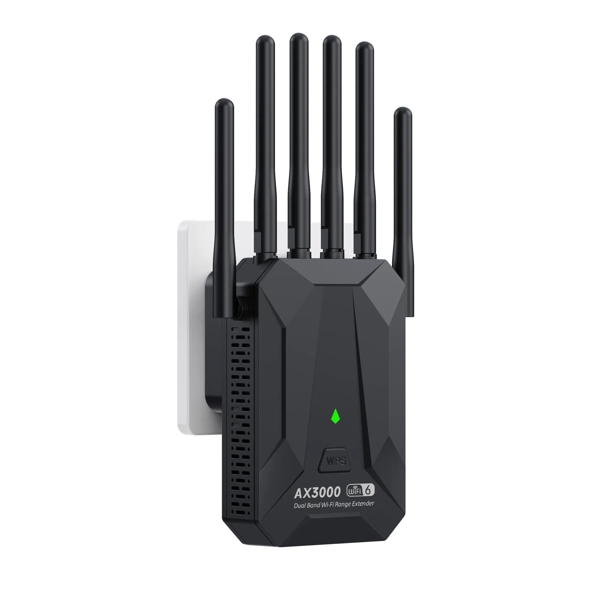 WiFi 6 AX3000 Wireless Repeater Dual Band 2.4GHz 5GHz 802.11AX Wi-Fi 6 Extender Amplifier WPS Router Long Range Signal Booster.