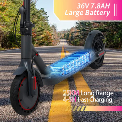 JUICEASE 350W Electric Scooter 350W Motor 36V 25KM Long Range 8.5Inch 31KM/H with Seat Storage Box Smart App Foldable Escooter.