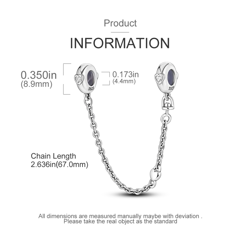 Silver Clasp 925 Sterling Silver CZ pave Clip Charms Daisy Beads Stopper Safety Chain fit Original Bangle Bracelet Jewelry Clip