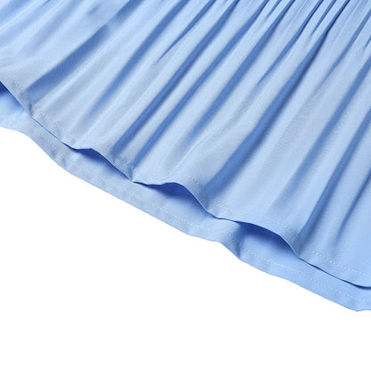 2025 ZANZEA Oversized Summer Maxi Skirts Women Elastic Waist Pleated Long Skirt Casual Solid Color High Waist Ruffled Skirts