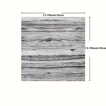 3D wall sticker wood grain foam self-adhesive DIY 35X35cm waterproof and moisture-proof ceiling bedroom kitchen wallpaper