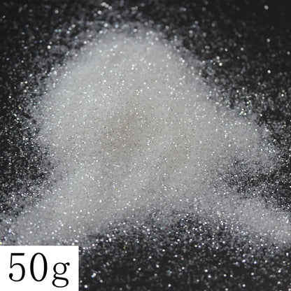 Ultra Fine Colorful Spark - Solvent Resistant White Iridescent Glitter -  - 015 Size, 0.5 mm