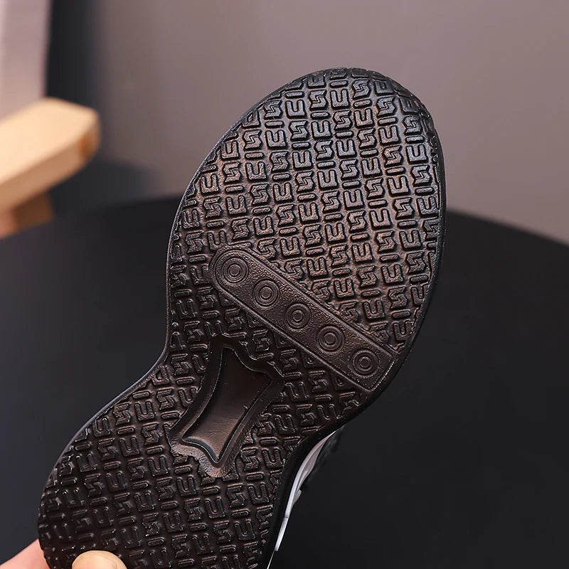 Fashion Print Children Shoes Boys Sneaker Autumn PU Leather Luxury Kids Casual Sneaker Platform Sports Tennis Shoes for Boy.