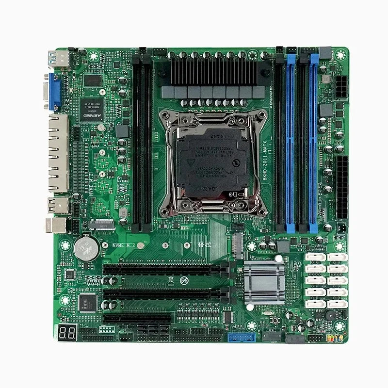 C612 Nas Motherboard DIY Kit E5 2680/2673/2686/2697A V4 CPU 32/64/96/128GB DDR4 Virtual Machine Routers 4x2.5GE 10xSATA Raid.