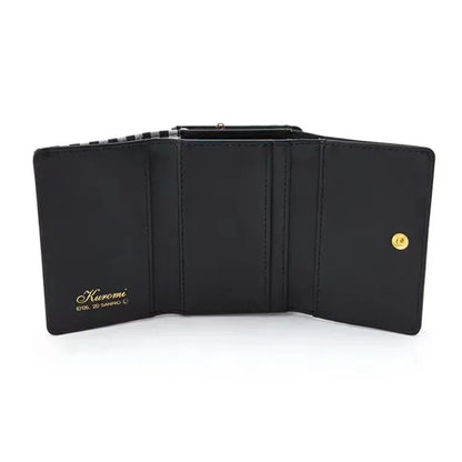 Sanrio Hello Kitty Bag Kawaii Cinnamoroll My Melody Kuromi Casual Fashion PU Leather Wallet Cute Folding Card Bag Birthday Gifts.