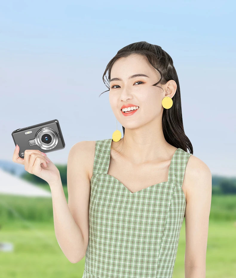 High Definition 6800W4K Pixel Digital Camera Video Recording Beauty Camera Student Camera CCD 16x Zoom with Wifi Compact.