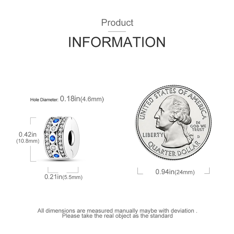 Silver Clasp 925 Sterling Silver CZ pave Clip Charms Daisy Beads Stopper Safety Chain fit Original Bangle Bracelet Jewelry Clip.