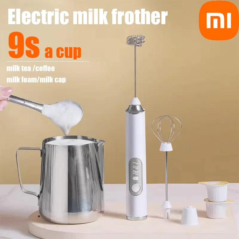 Xiaomi Electric Milk Frother Mini Handheld Wireless Powerful Type-C Rechargeable Convenience Coffee Milk Whippingmousseur à lait.