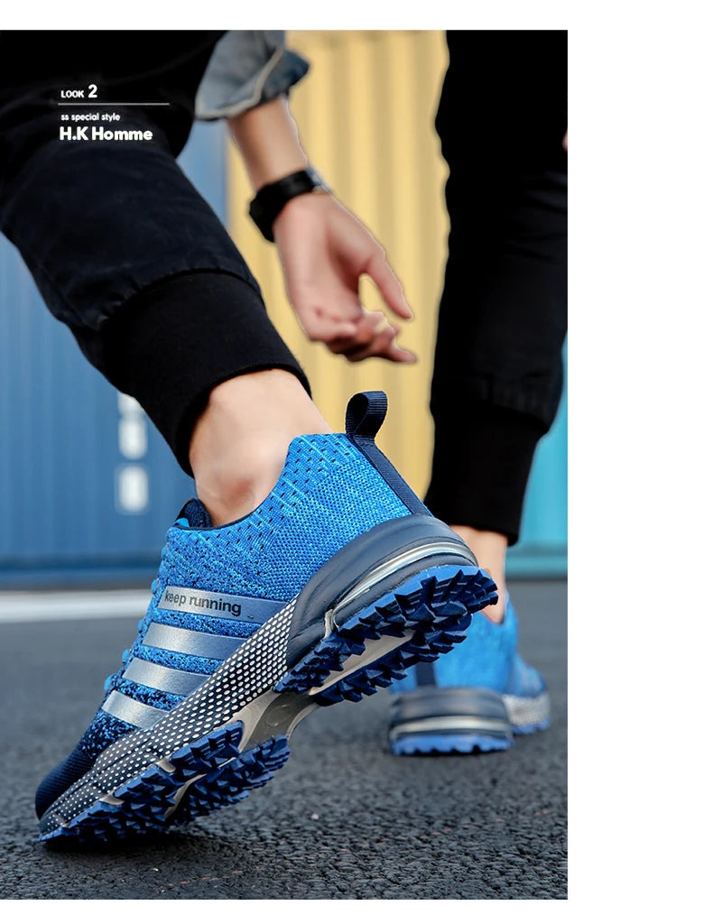 New fashionable plus-size men's casual sports shoes, walking and running shoes, tennis vulcanized men's shoes.