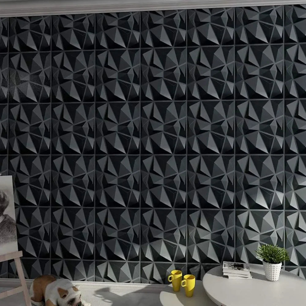 12pcs 30x30cm Champagne gold color 3D Wall Panel Shining Gold 3D Wall Sticker Wedding party background wall art Wood grain paper