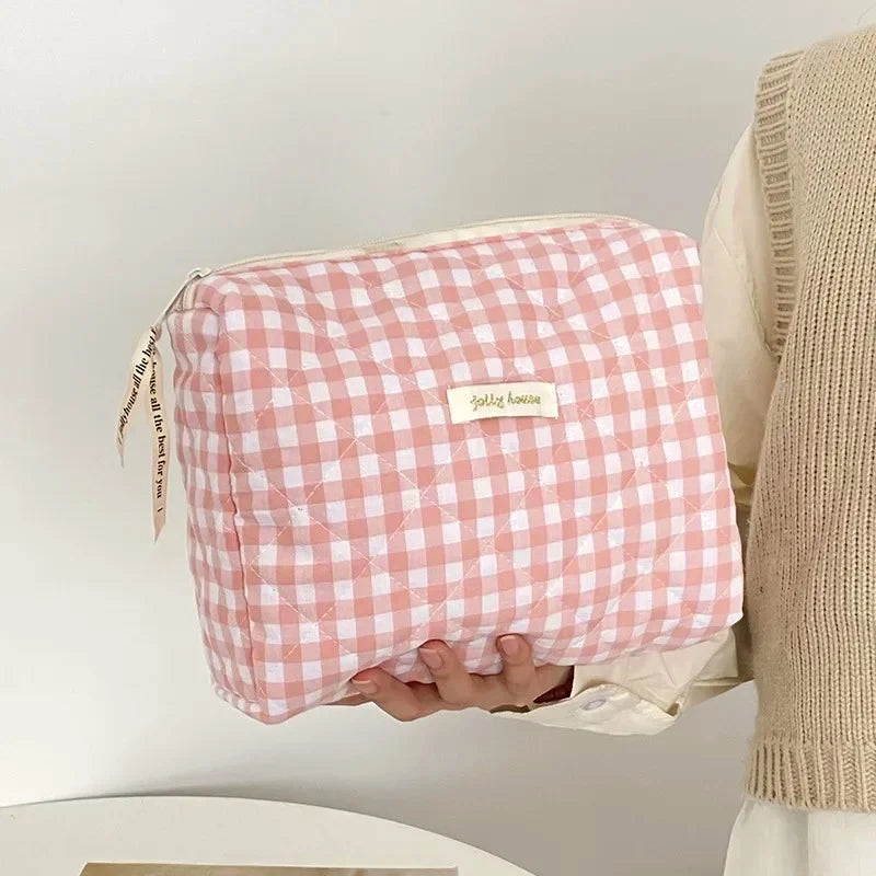 Large Capacity Women's Cosmetic Bags Cases Casual Ladies Small Storage Bag with Zipper Female Travel Clutch Bag Small Handbags