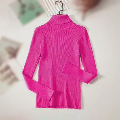 2026 neue Herbst Winter Rollkragen Langarm Gestrickte Pullover Einfarbig Multi Farbe Kaschmir Grundlegende Weiche Pullover