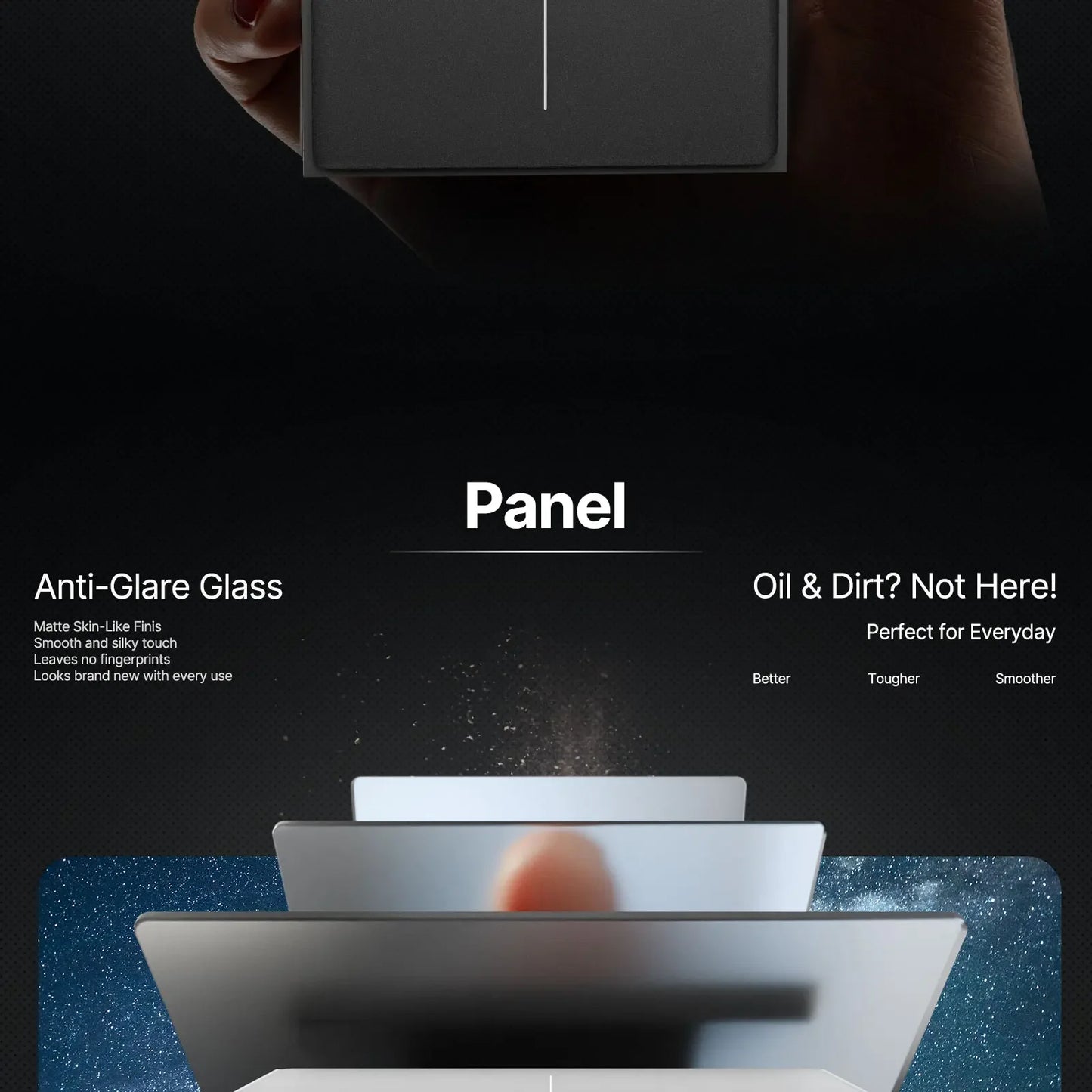 MOES Tuya ZigBee Star Feather Schalter US Smart Air Touch mit neutraler Lichtszene 2in1 APP-Fernbedienung mit Alexa Google Home.