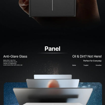 MOES Tuya ZigBee Star Feather Schalter US Smart Air Touch mit neutraler Lichtszene 2in1 APP-Fernbedienung mit Alexa Google Home.