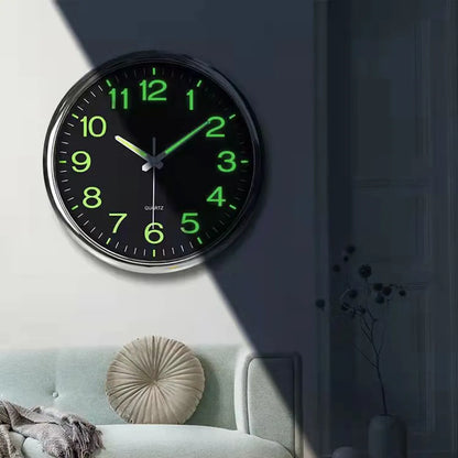 30cm Minimalistischen Wanduhr Moderne Design Glowing in the Dark Baby Zimmer Hängen Uhr Uhren Klok Nacht Wohnzimmer wohnkultur