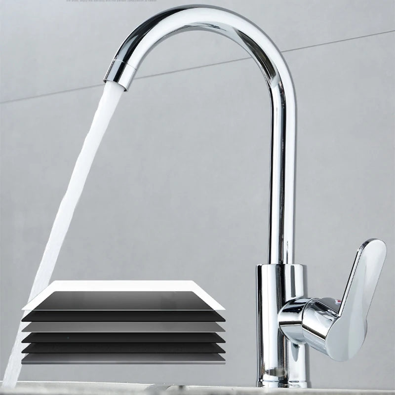 Kitchen Sink Faucet Wash basin Faucet Single Handle Stainless Steel Hot And Cold Mixer Water Tap Deck Mounted Bathroom Faucet